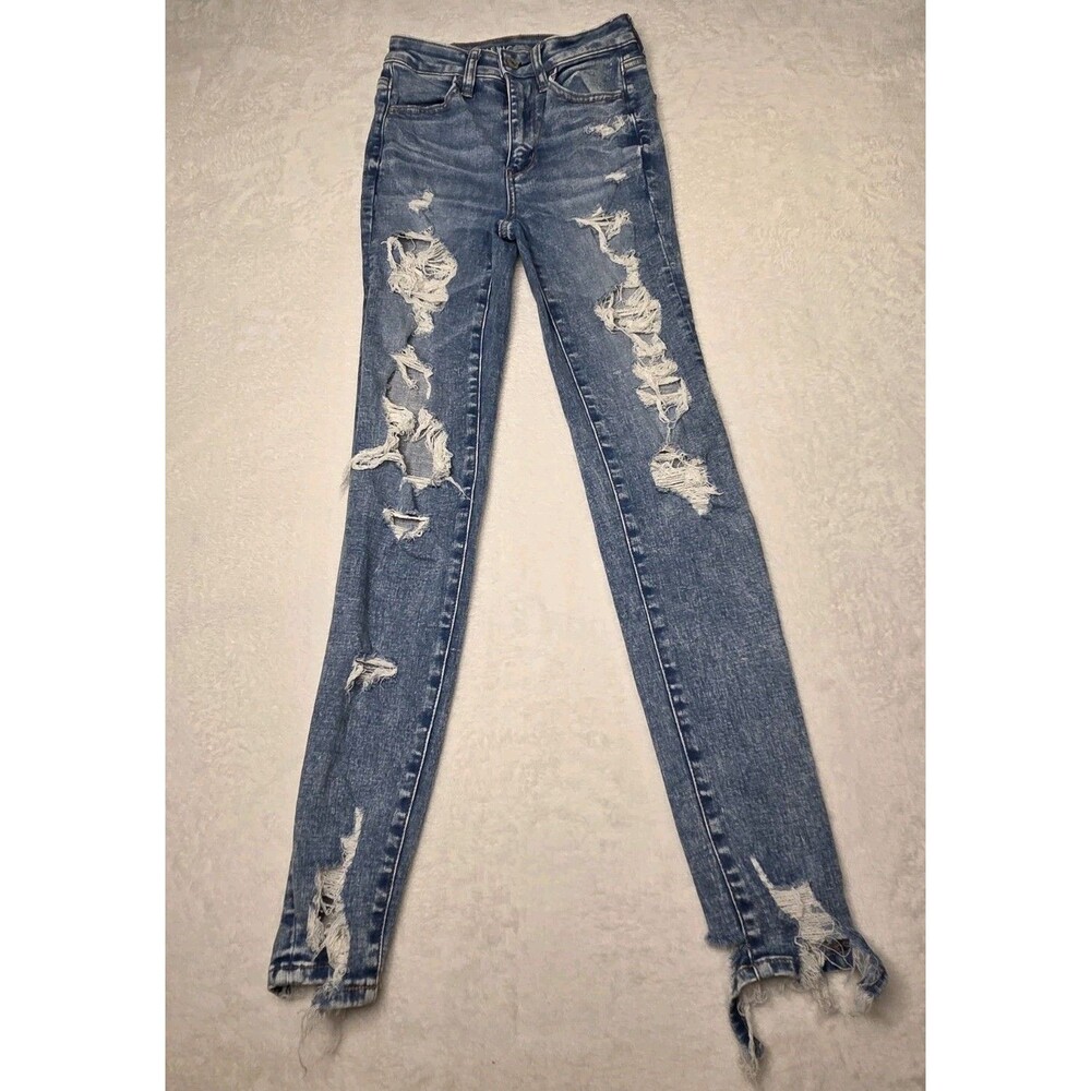 American Eagle Next Level Strech Ripped Jeans Size 00